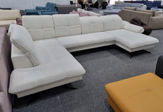 Ex-Display Marbella U Shape Corner Sofa Conti Boucle Nata