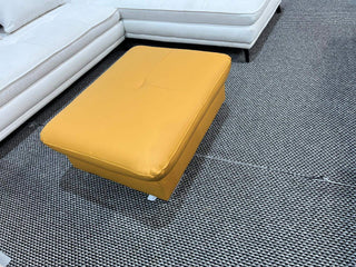 Ex-Display Fabio Footstool in Natural Leather