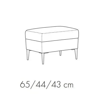 Fosano Footstool dimensions