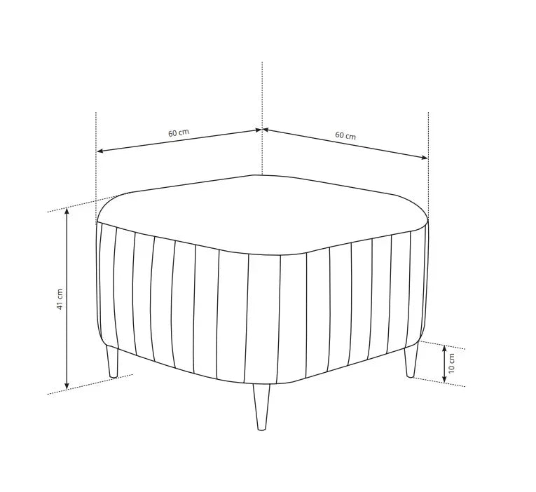 Laren Footstool dimensions