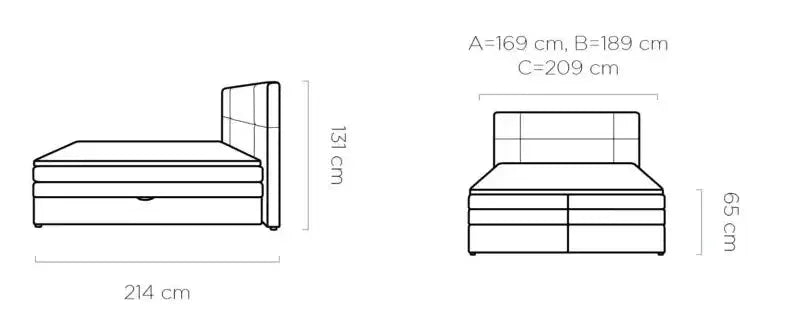 Bed Palace dimensions