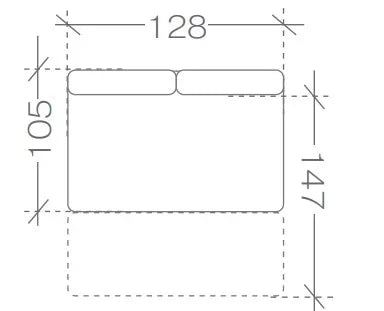 Zeus Collection - Module 2F With Sleeping Function dimensions