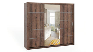 Bono Kleiderschrank mit Spiegel 250