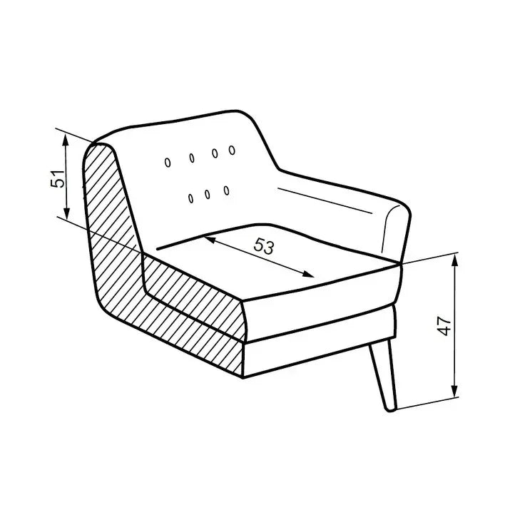 Lux Armchair dimensions