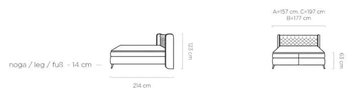 Bed Madison dimensions