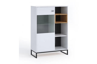 Breites Sideboard aus Glas Olier