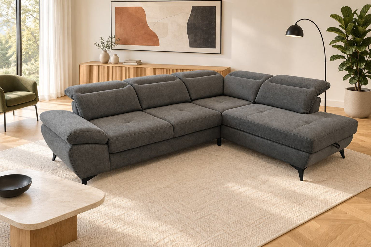 Mando Corner Sofa Bed With Storage
