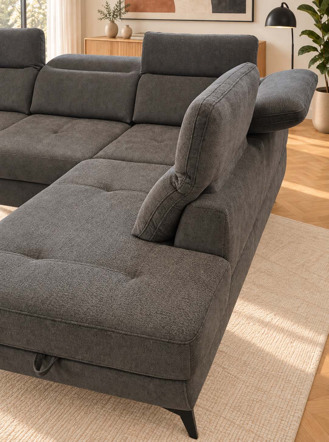 Mando Corner Sofa Bed With Storage