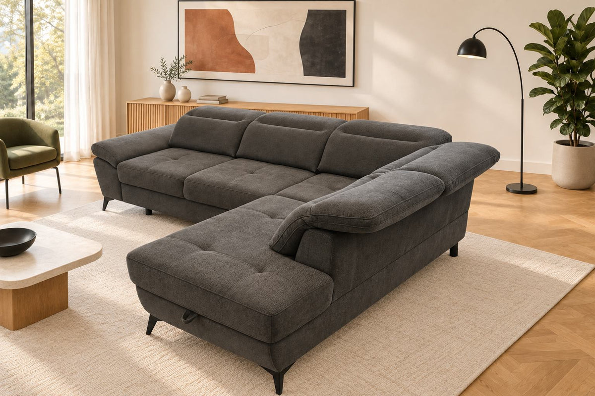Mando Corner Sofa Bed With Storage