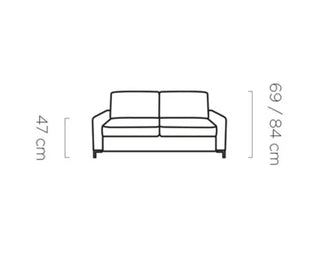 TINO S 140 - 3 Seater Sofa Bed with Mattress 140x200cm