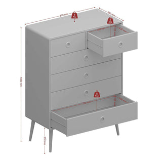 Softline 2 + 4 Chest Off White