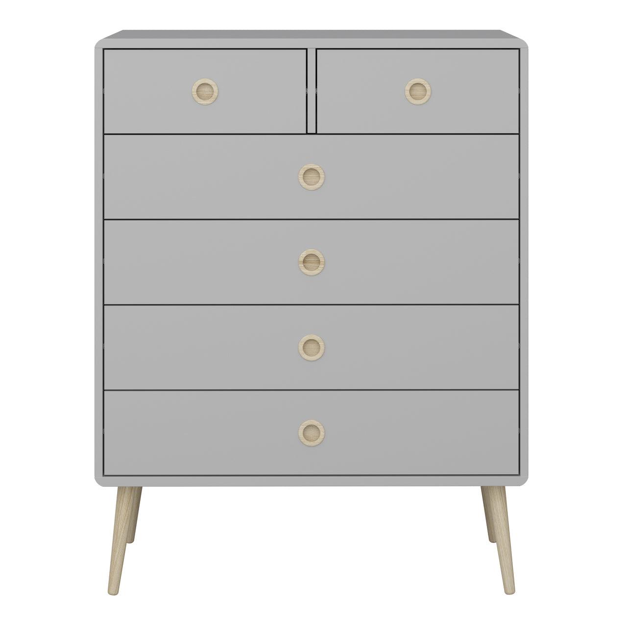 Softline 2 + 4 Chest in Grey 