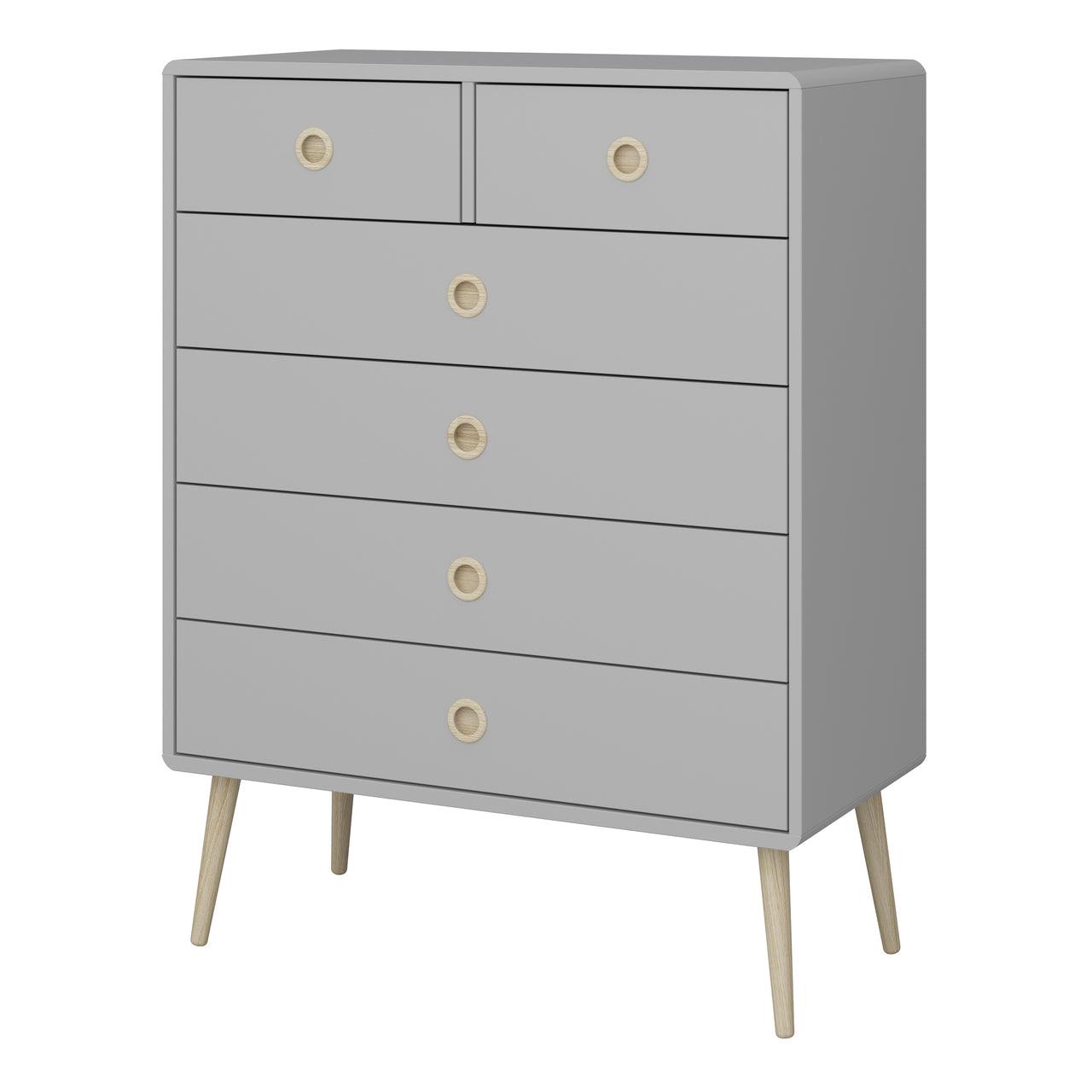 Softline 2 + 4 Chest in Grey 