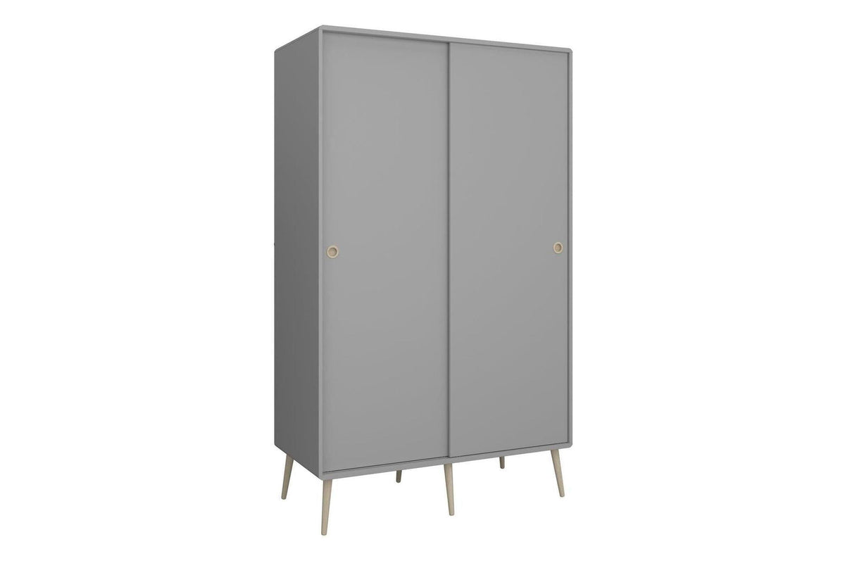 Softline Sliding 2 Door Wardrobe In Grey