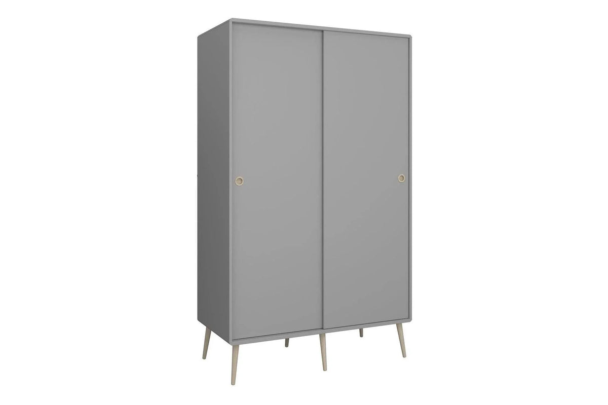 Softline Sliding 2 Door Wardrobe In Grey
