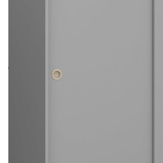 Softline Sliding 2 Door Wardrobe in Grey - Msofas LTD