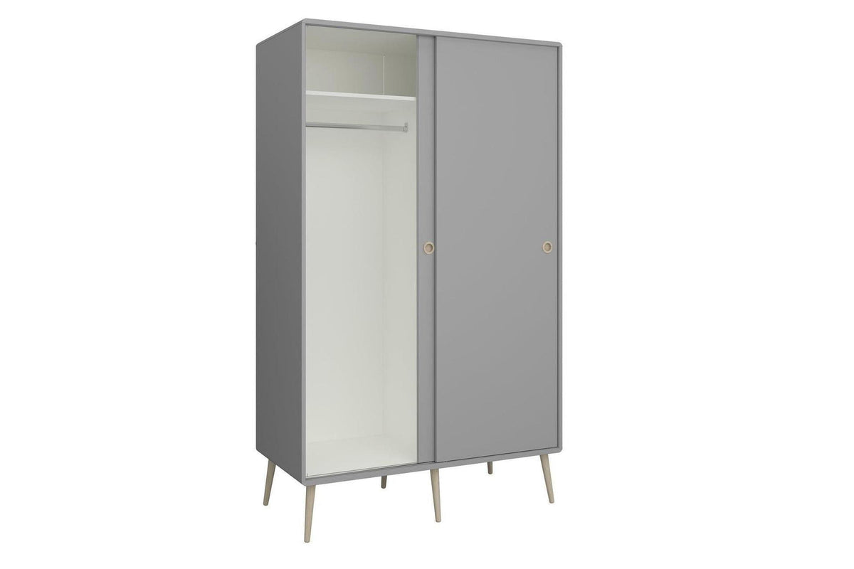 Softline Sliding 2 Door Wardrobe In Grey