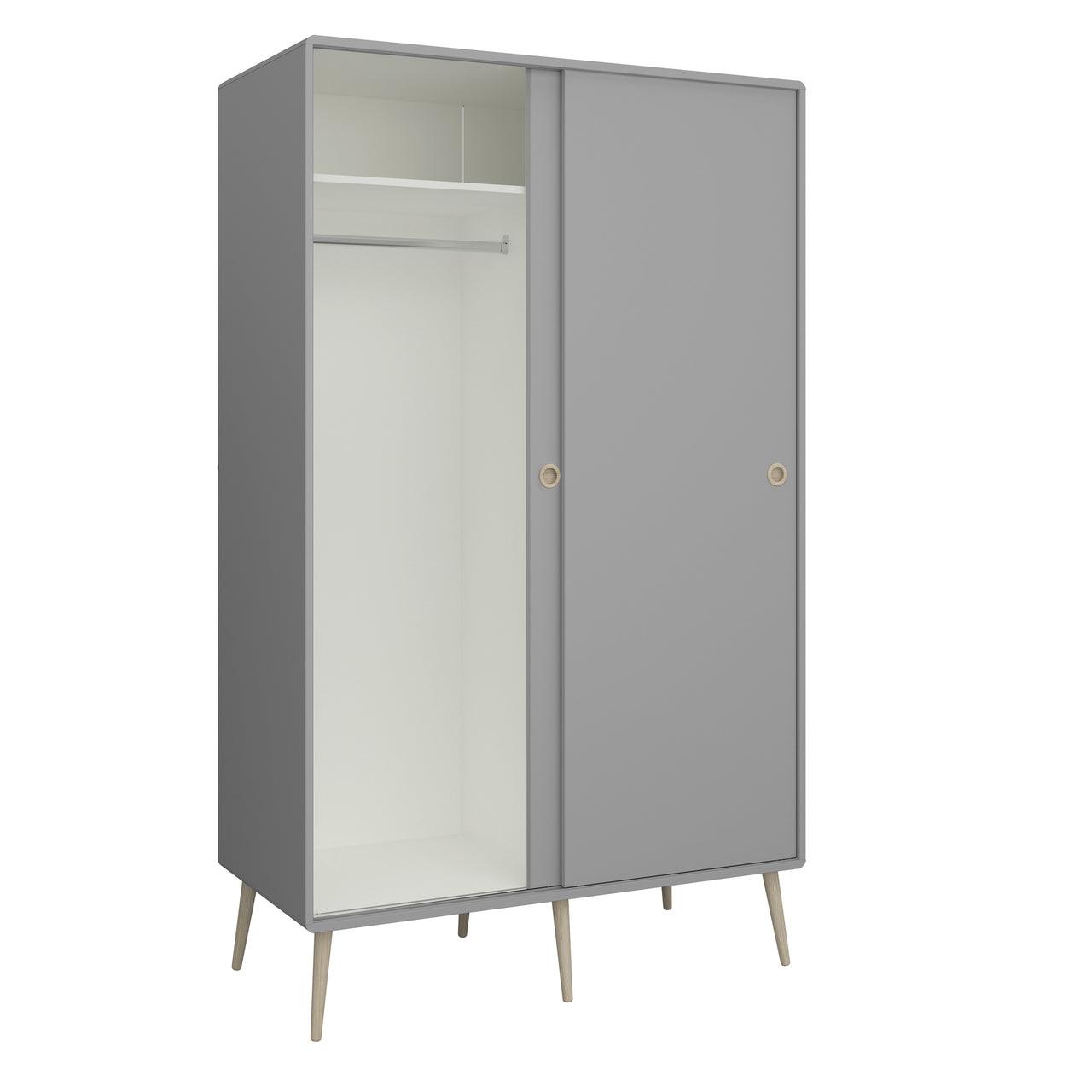 Softline Sliding 2 Door Wardrobe in Grey