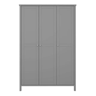 Tromso 3 Door Wardrobe Grey - Msofas LTD