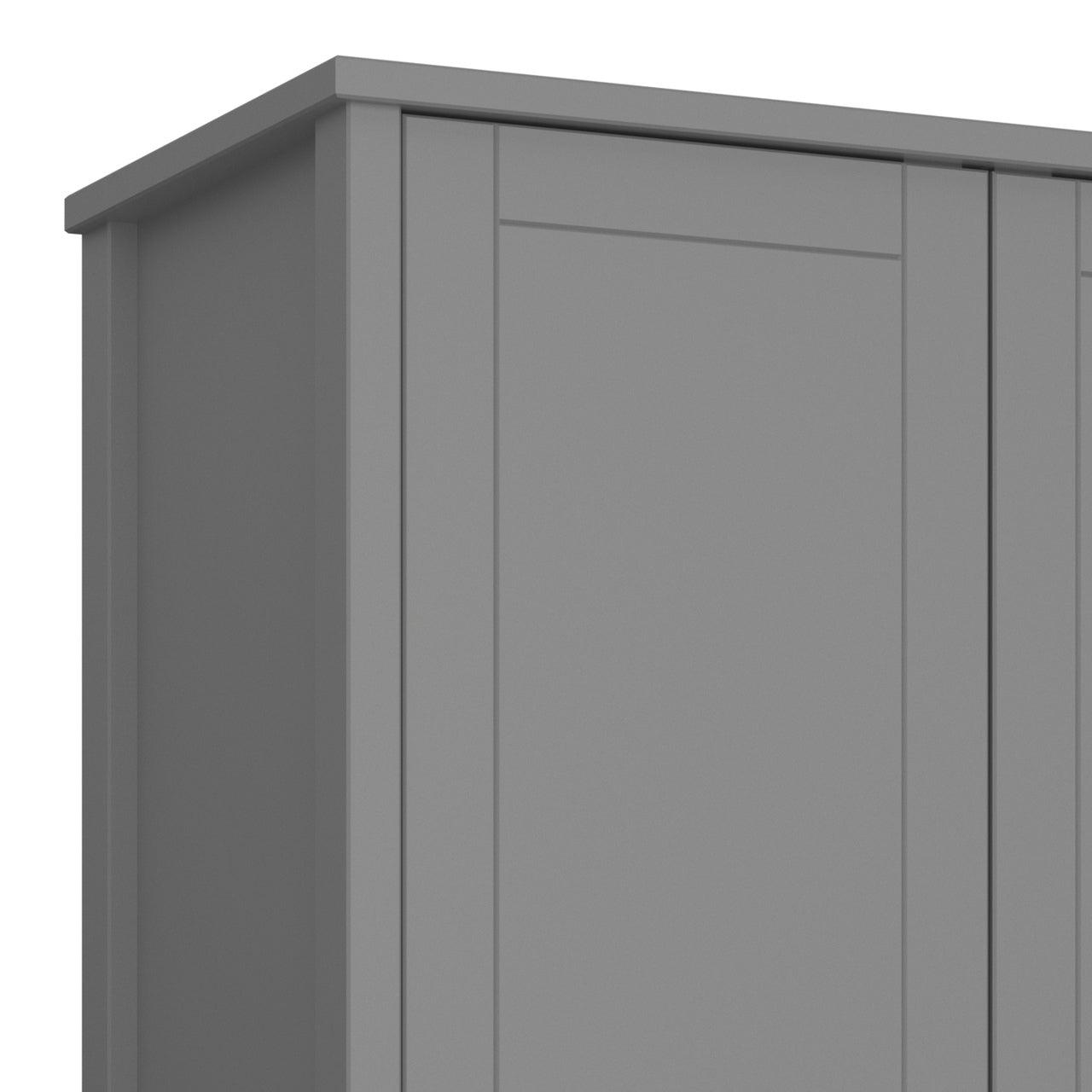 Tromso 3 Door Wardrobe Grey