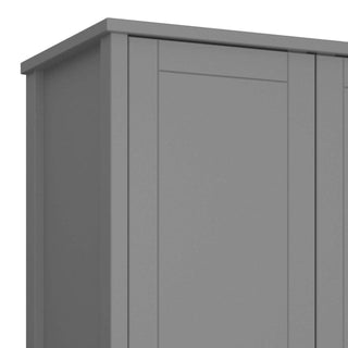 Tromso 3 Door Wardrobe Grey - Msofas LTD