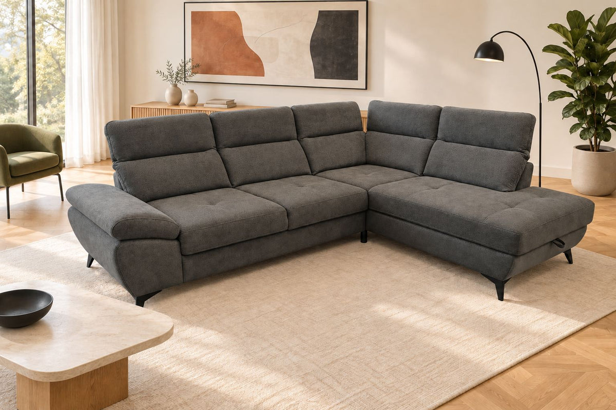 Mando Corner Sofa Bed With Storage