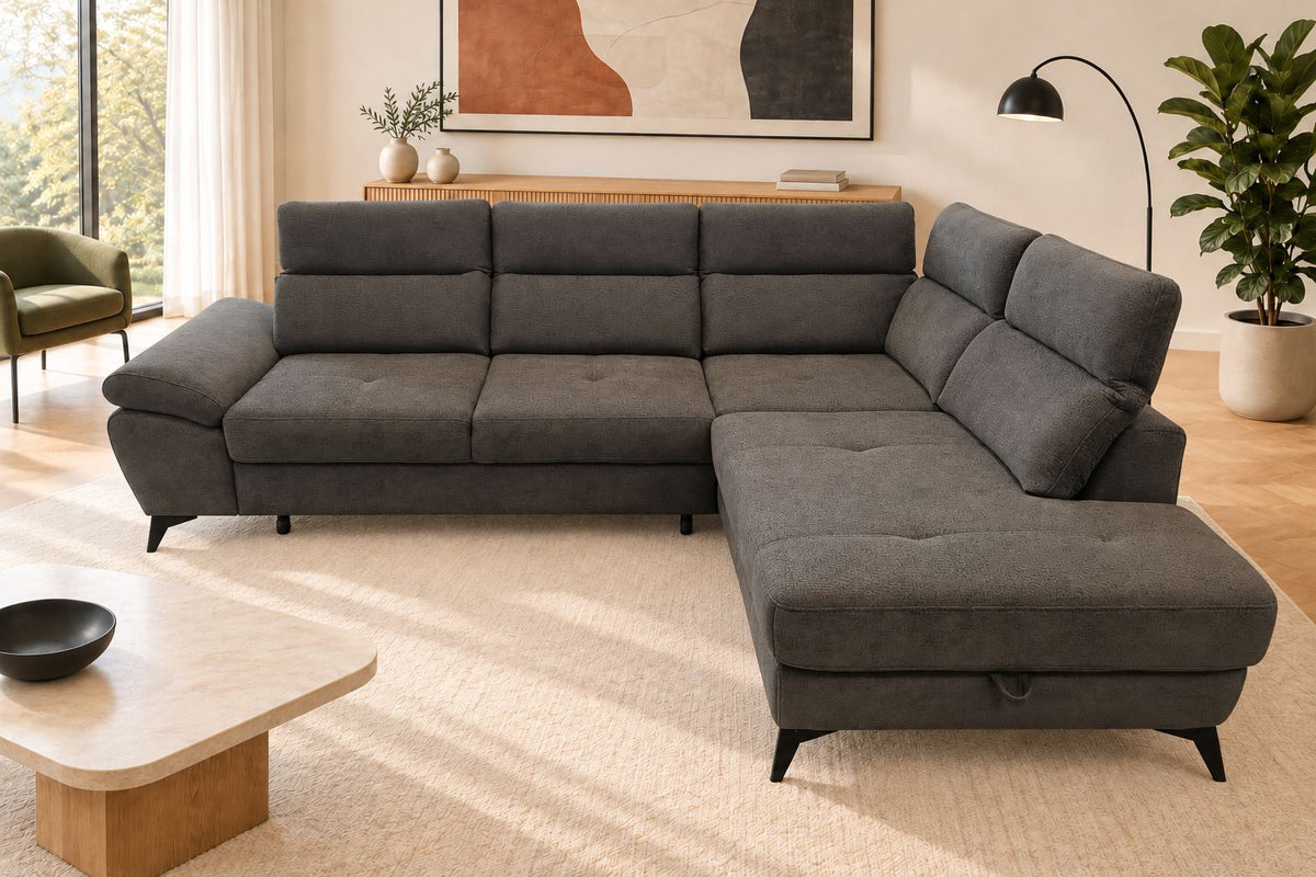 Mando Corner Sofa Bed With Storage