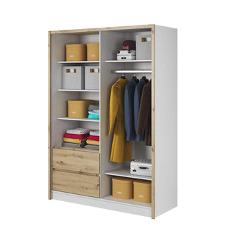 Sara 150 Wardrobe with Mirror - Msofas LTD