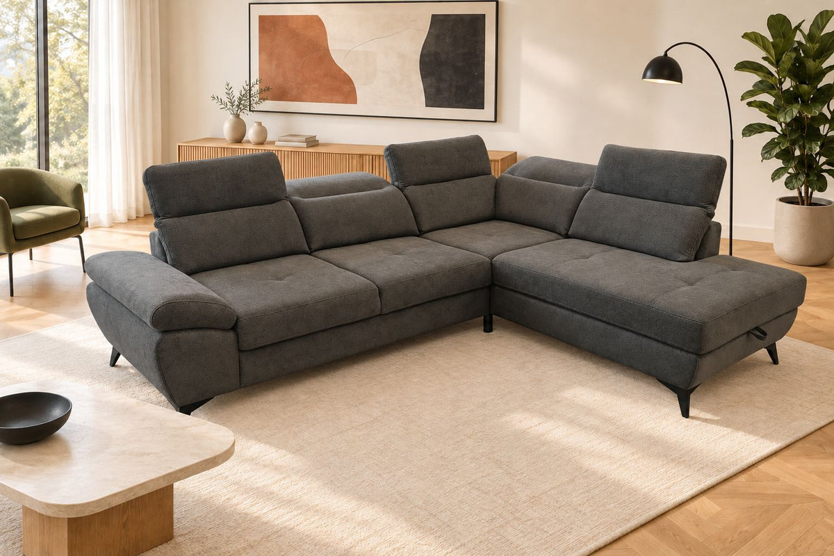 Mando Corner Sofa Bed With Storage