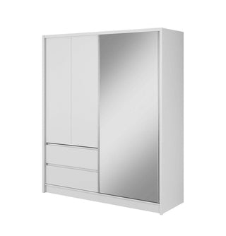 Sara 180 Wardrobe with Mirror - Msofas LTD