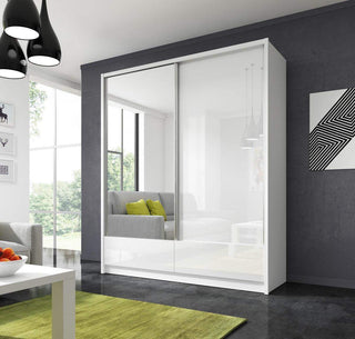 Aria I 180 Wardrobe with Mirror - Msofas LTD