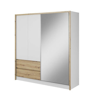 Sara 200 Wardrobe with Mirror - Msofas LTD