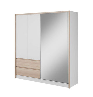 Sara 200 Wardrobe with Mirror - Msofas LTD