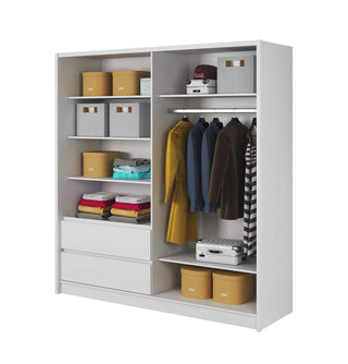 Sara 200 Wardrobe with Mirror - Msofas LTD