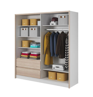 Sara 200 Wardrobe with Mirror - Msofas LTD