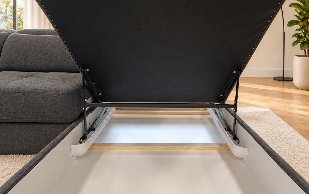 Mando Corner Sofa Bed With Storage