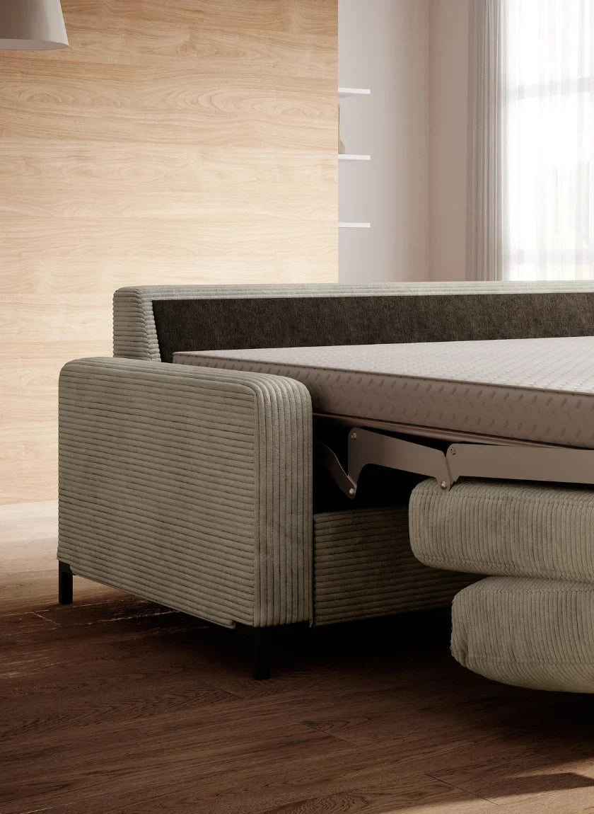 TINO S 120 - 2 Seater Sofa Bed with Mattress 120x200cm