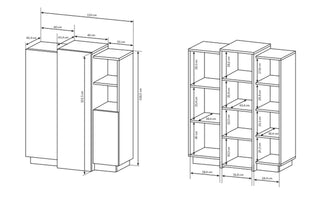 3D Sideboard with Drawers 160 - Msofas LTD