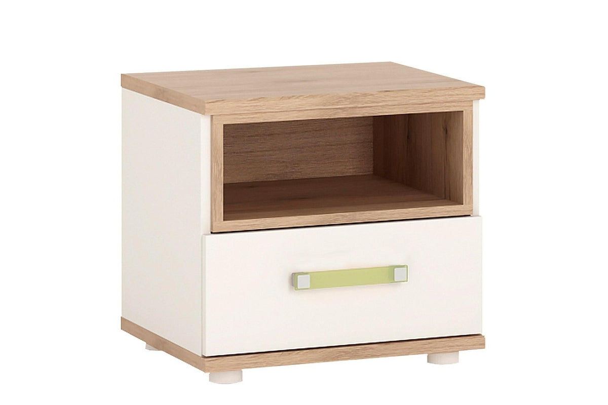 4kids 1 Drawer Bedside Cabinet With Lemon Handles