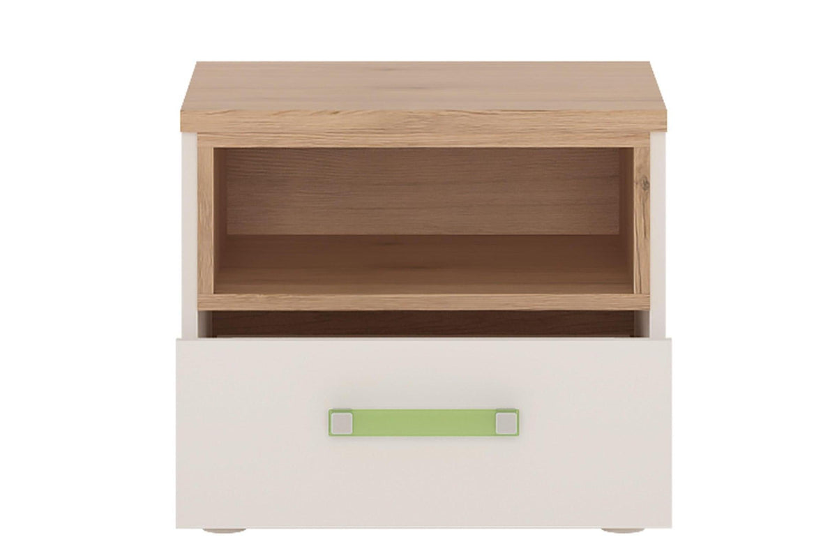 4kids 1 Drawer Bedside Cabinet With Lemon Handles