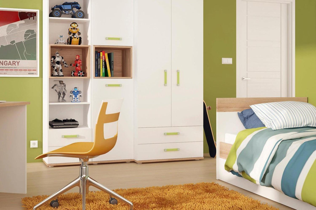 4kids 1 Drawer Bedside Cabinet With Lemon Handles