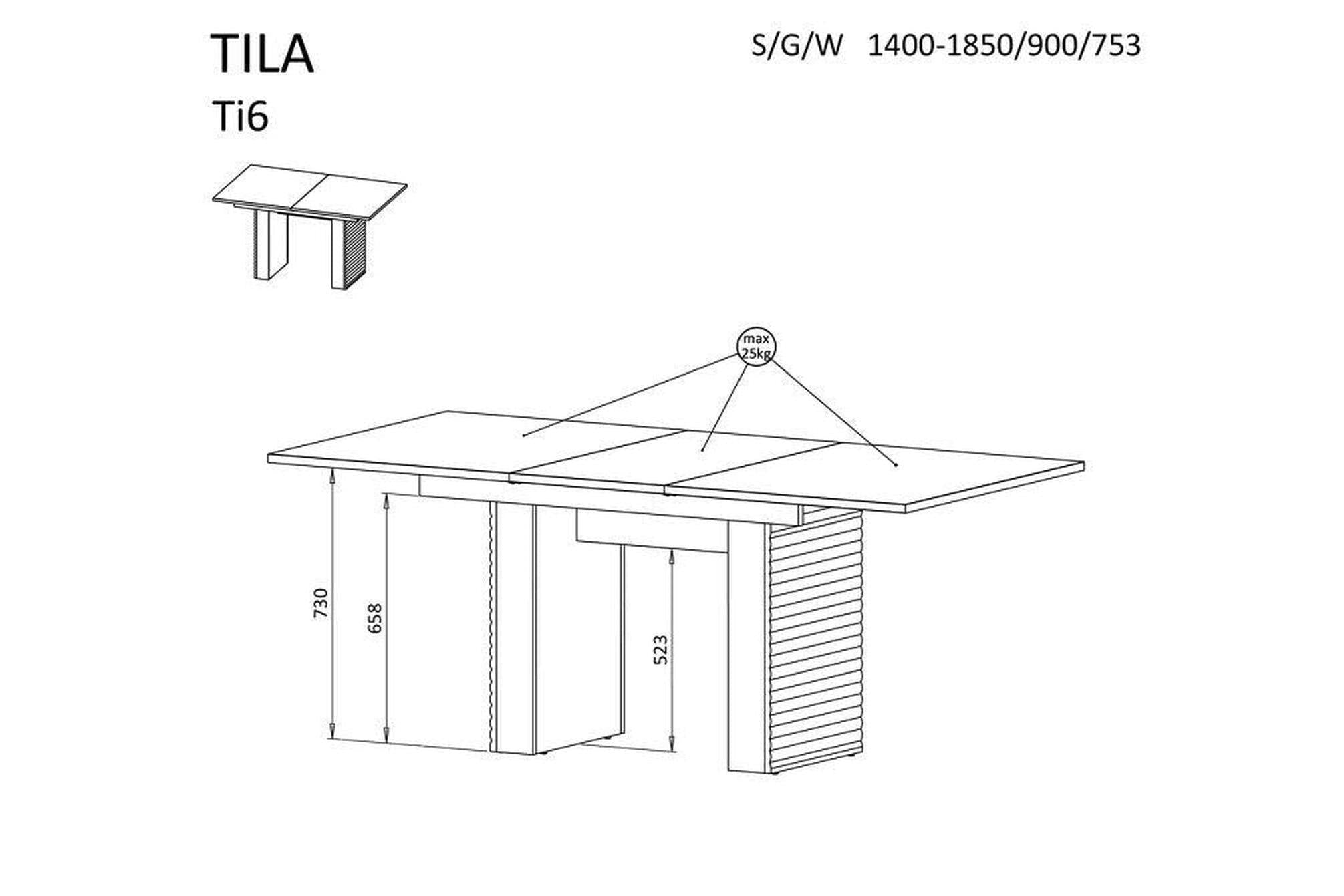 Tila Ti6 Extendable Dining Table