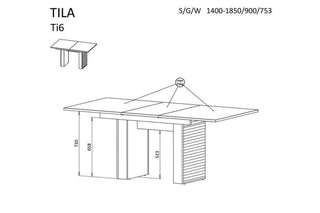 Tila Ti6 Extendable Dining Table