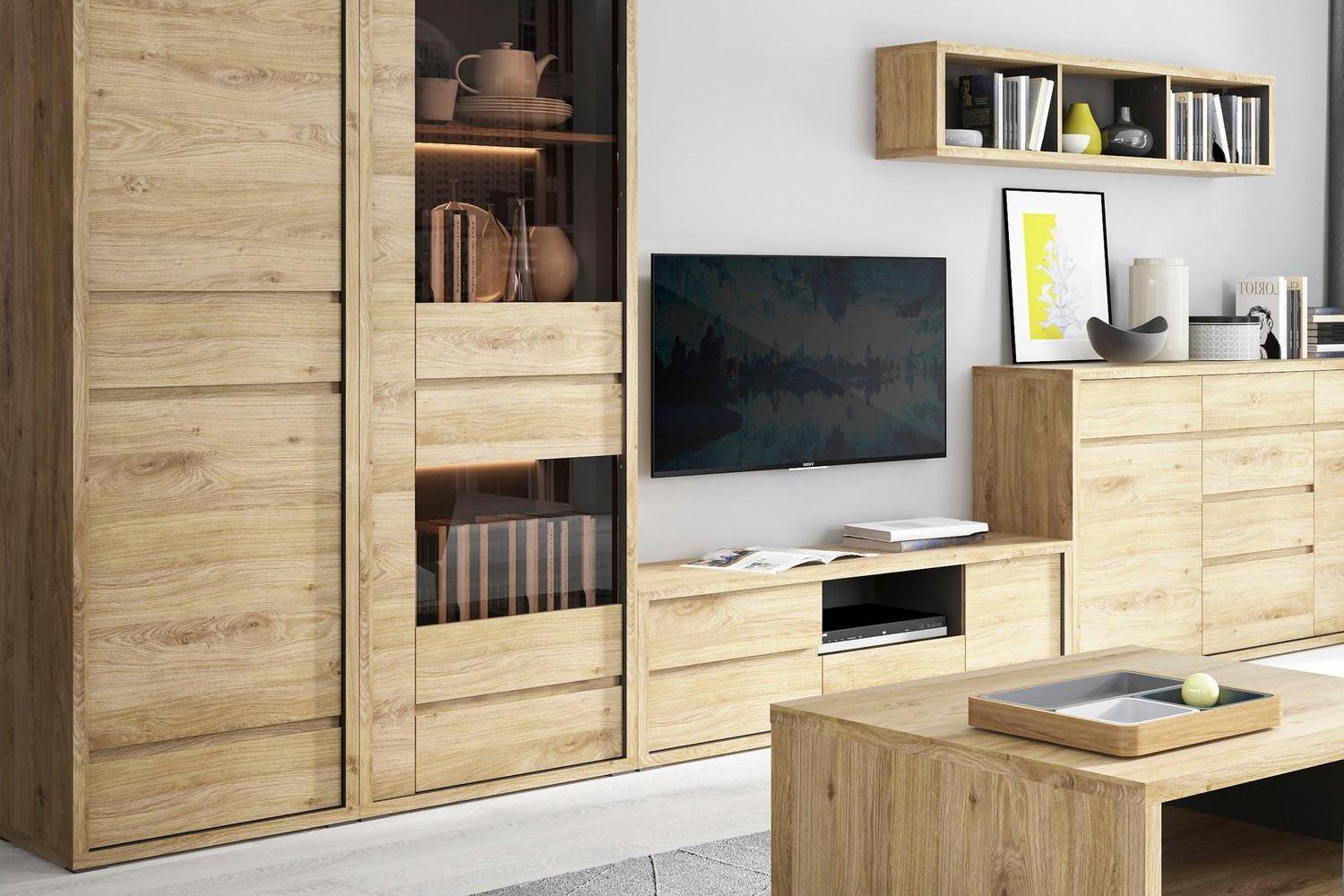 Shetland 2 Door 2 Drawer Narrow Cabinet