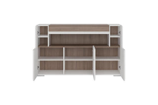 Toronto 3 Door Sideboard With Open Shelving (Inc. Plexi Lighting)
