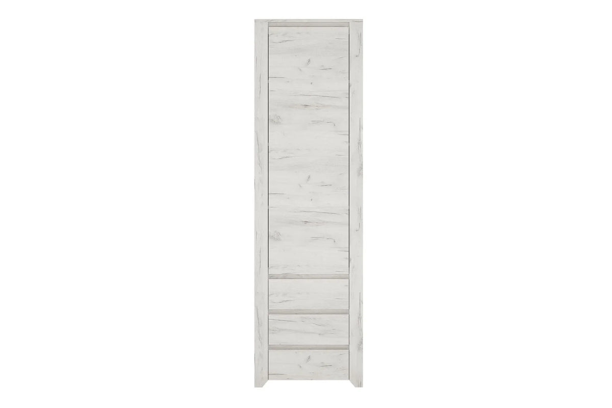 Angel Tall Narrow One Door 3 Drawer Narrow Cupboard