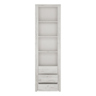 angel tall narrow 3 drawer bookcase