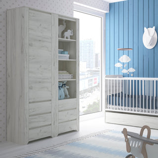 angel tall narrow 3 drawer bookcase