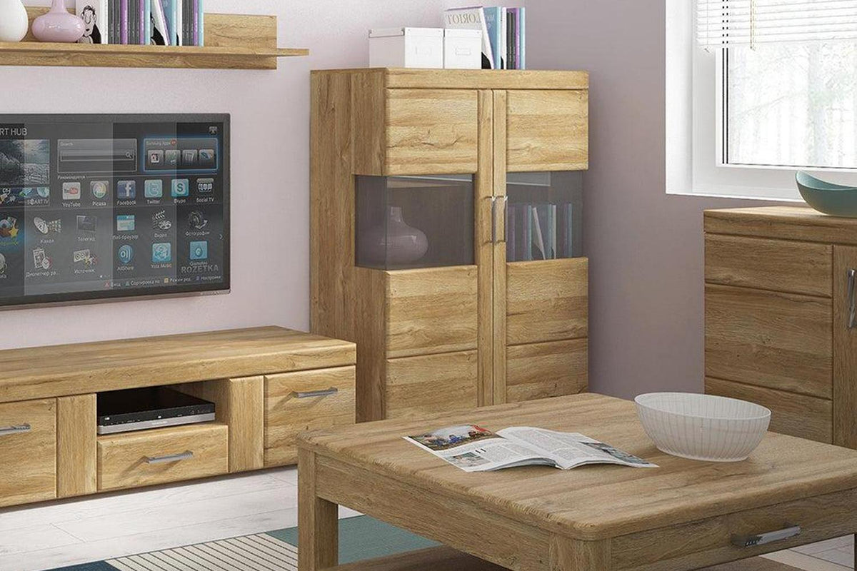 Cortina 2 Door Cabinet In Grandson Oak