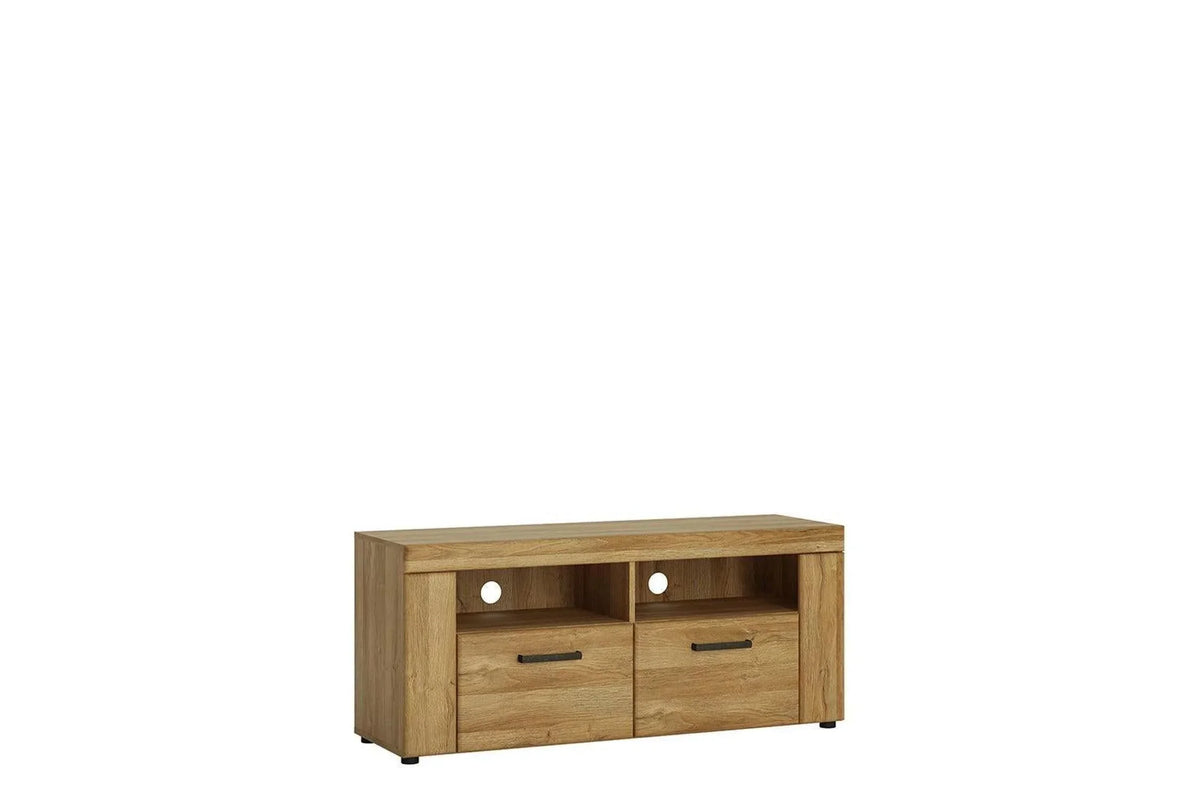 Cortina 2 Drawer Tv Cabinet In Grandson Oak
